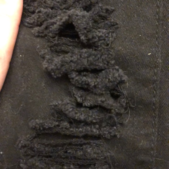 Black Ripped Skinny Jeans - Picture 2 of 4